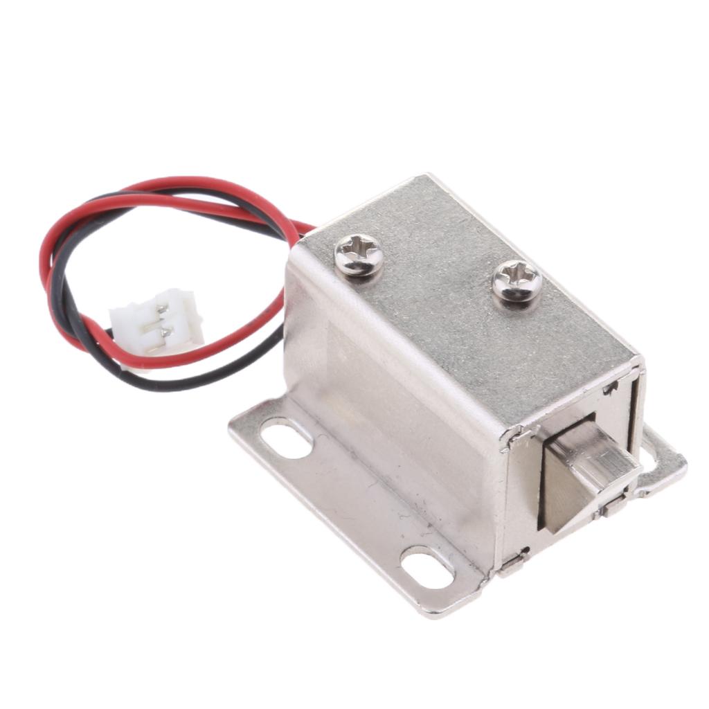Mini 6V 1A Electric Magnetic Lock Door Gate Cabinet Locker downwards bolt