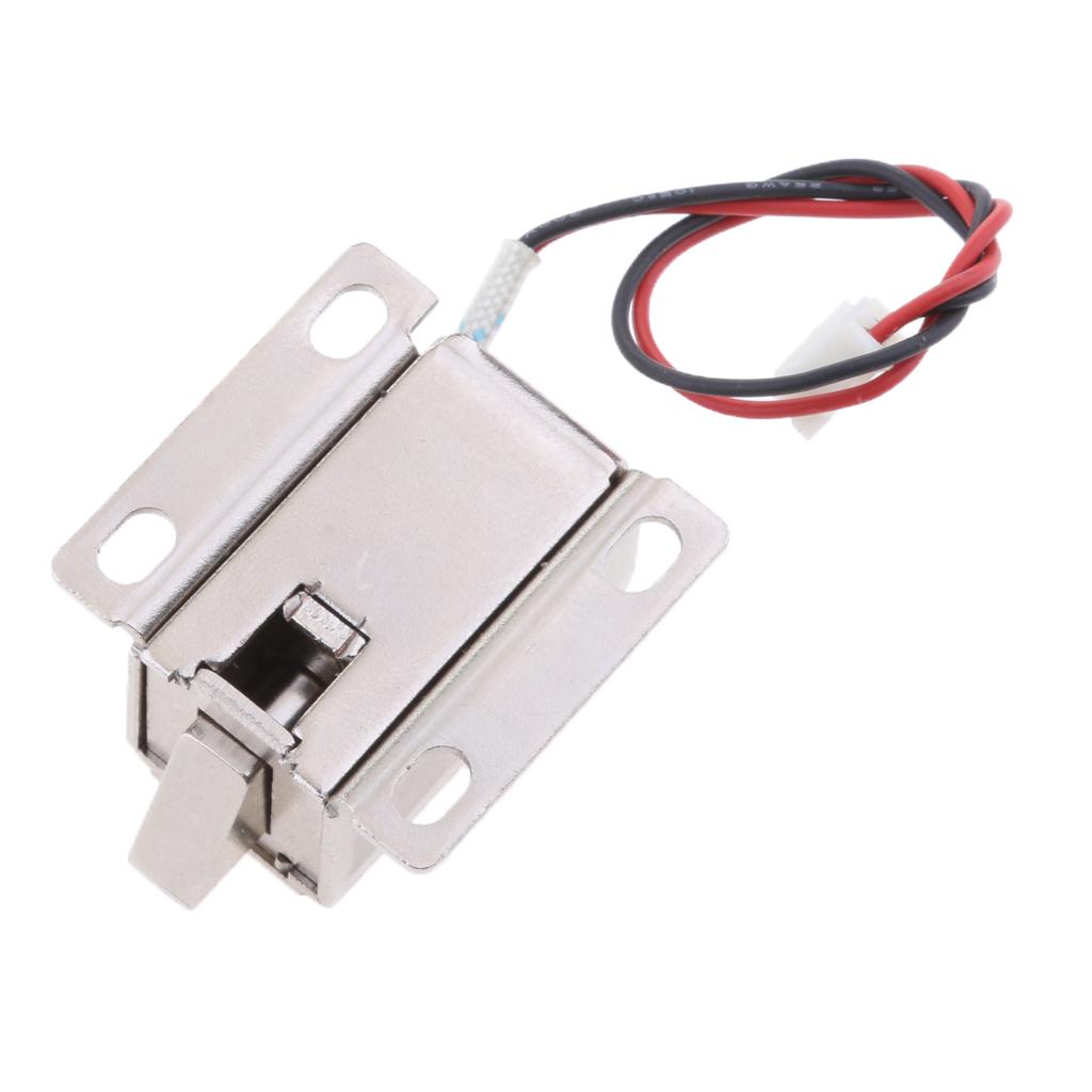 Mini 6V 1A Electric Magnetic Lock Door Gate Cabinet Locker downwards bolt