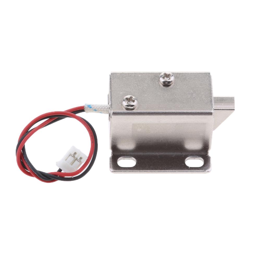 Mini 6V 1A Electric Magnetic Lock Door Gate Cabinet Locker downwards bolt