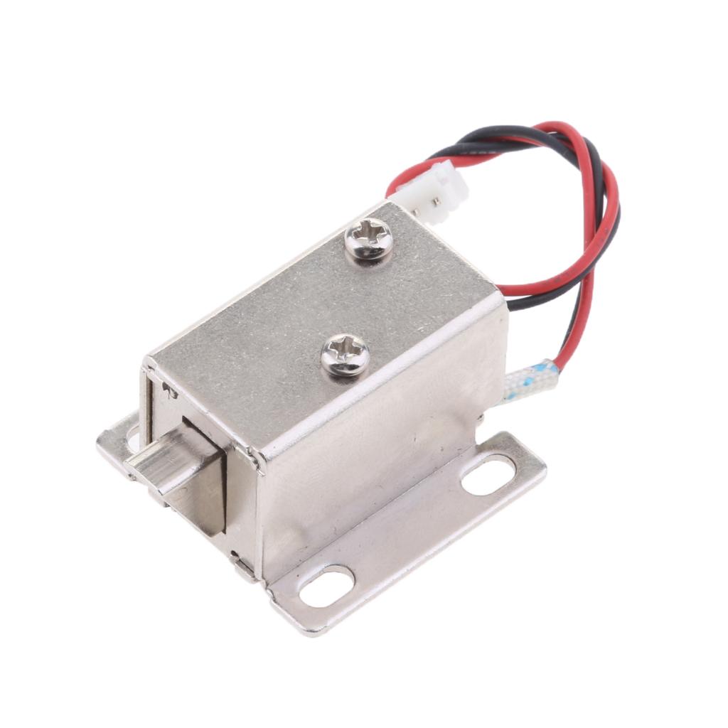 Mini 6V 1A Electric Magnetic Lock Door Gate Cabinet Locker downwards bolt