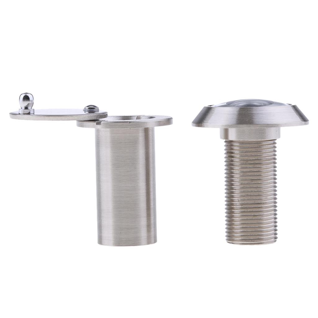 Entry Door Viewer Pure Copper HD 200 Wide Angle with Back Cover Silver