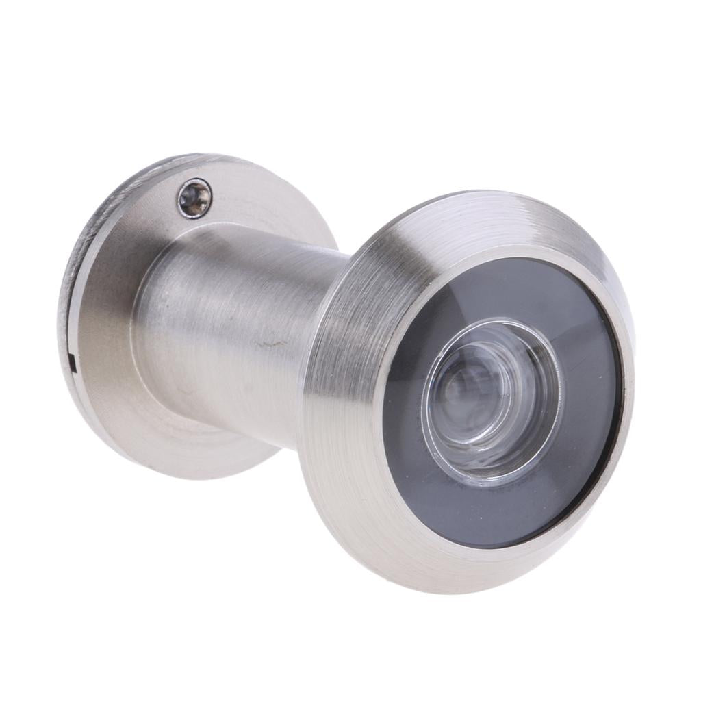 Entry Door Viewer Pure Copper HD 200 Wide Angle with Back Cover Silver