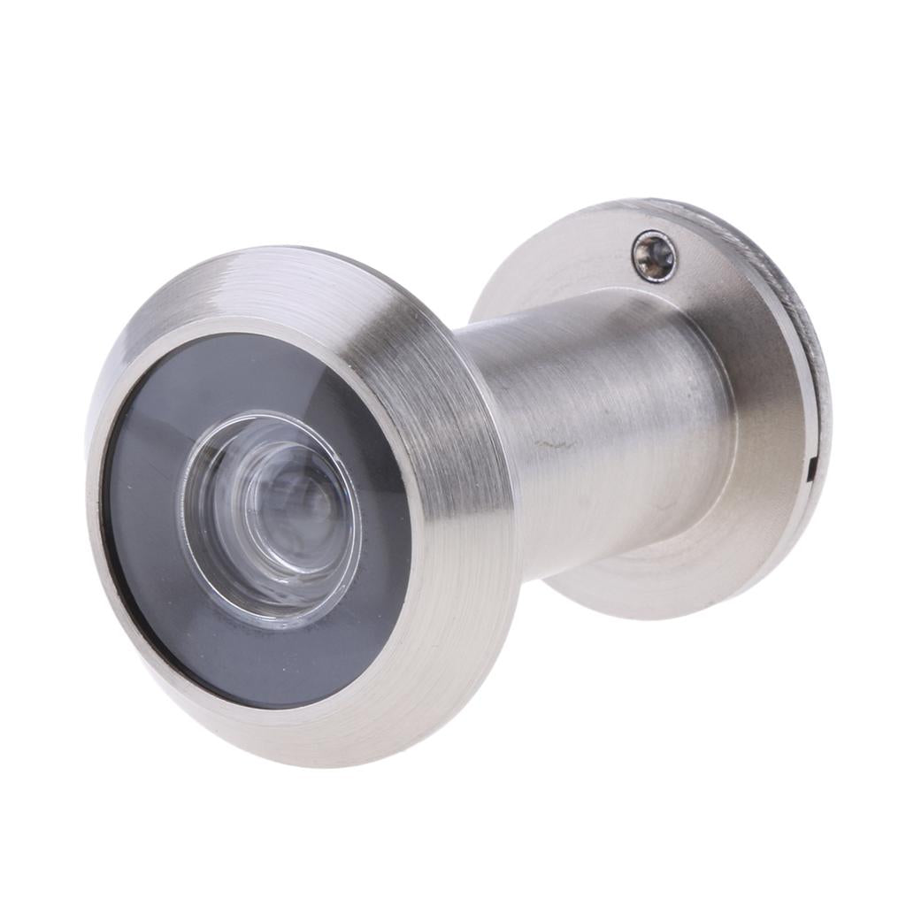 Entry Door Viewer Pure Copper HD 200 Wide Angle with Back Cover Silver