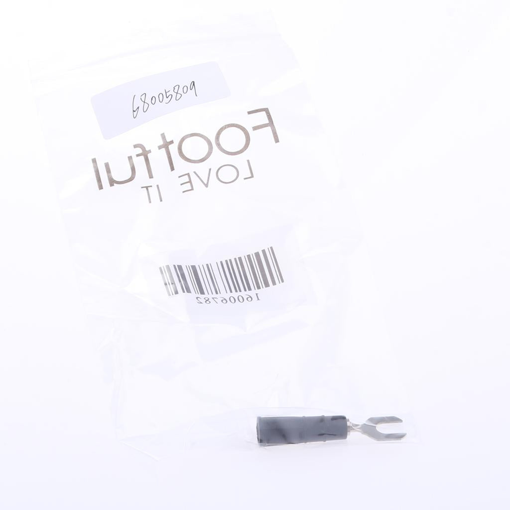 1x Fork Spade U-Type Terminals Insulated Cable Connector Cold Pressed Black
