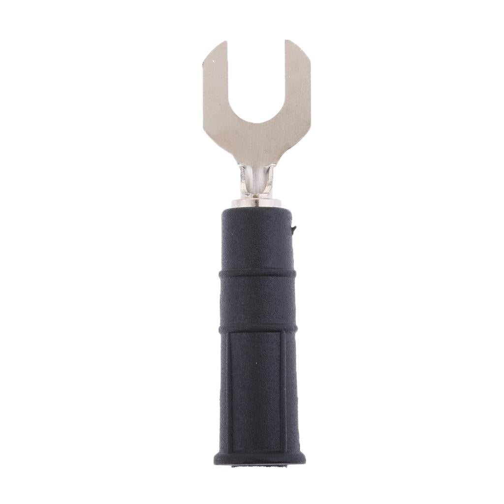 1x Fork Spade U-Type Terminals Insulated Cable Connector Cold Pressed Black