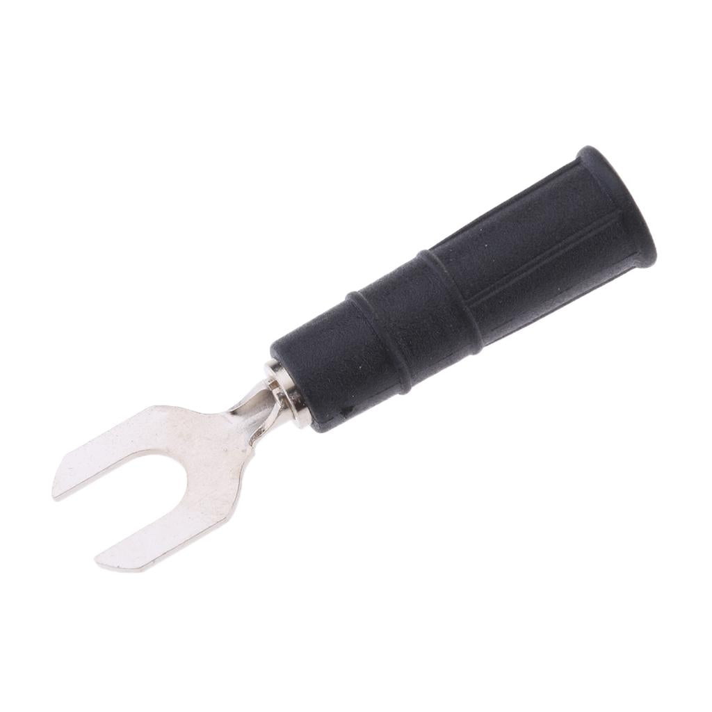 1x Fork Spade U-Type Terminals Insulated Cable Connector Cold Pressed Black