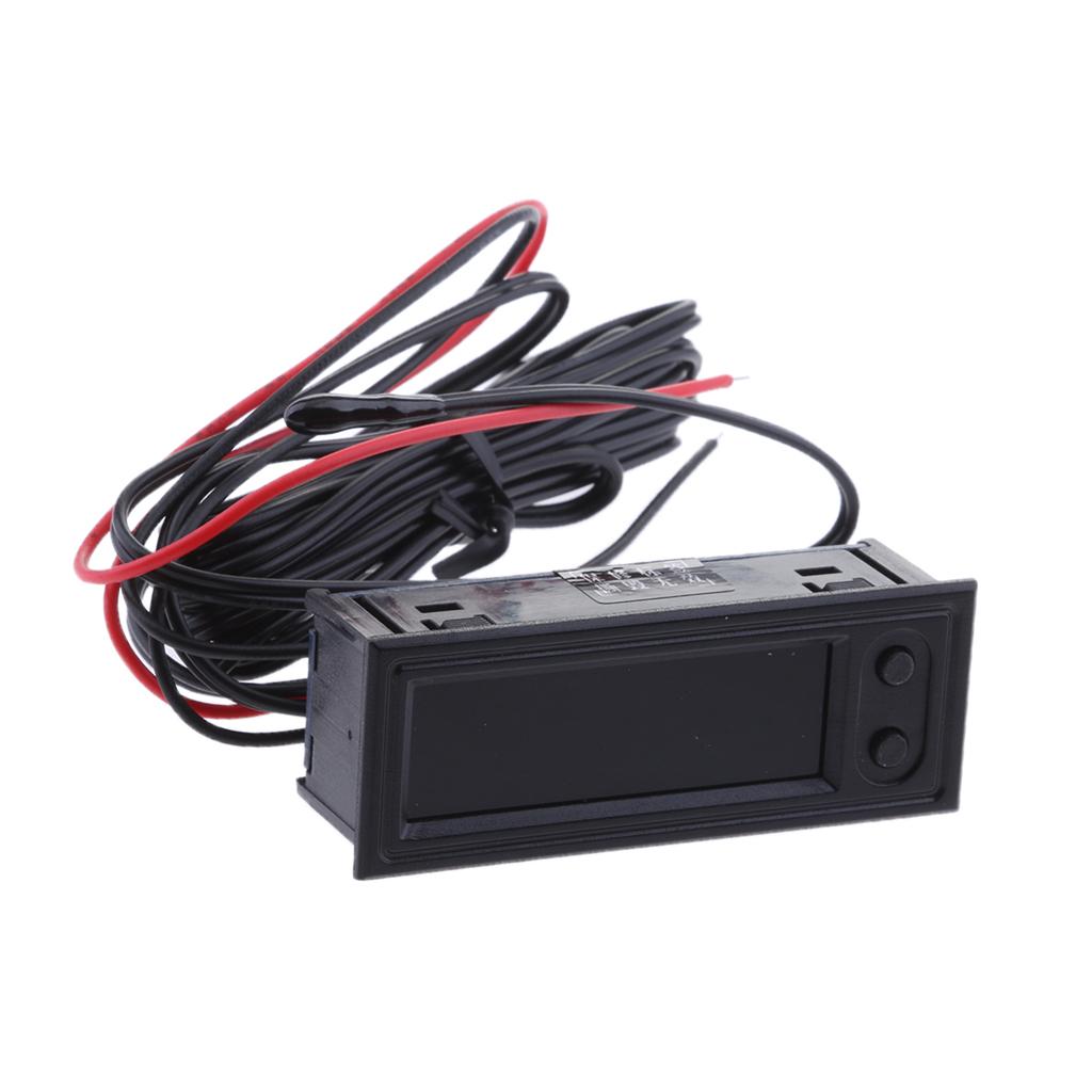 3 in 1 Car Auto Digital LED Time Voltmeter Thermometer Clock Module Red