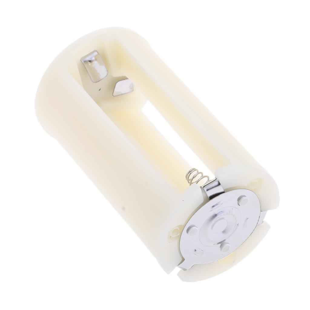 1.5V Parallel Battery Converters Adapter Case LR20 3 AA to D Type White