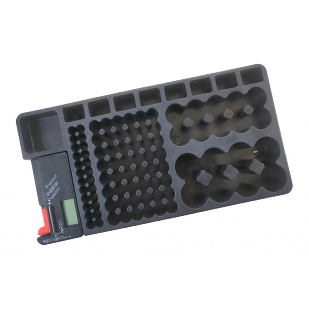 Battery Organizer and Tester Removable 110Pieces for AAA/AA/9V/C/D Batteries