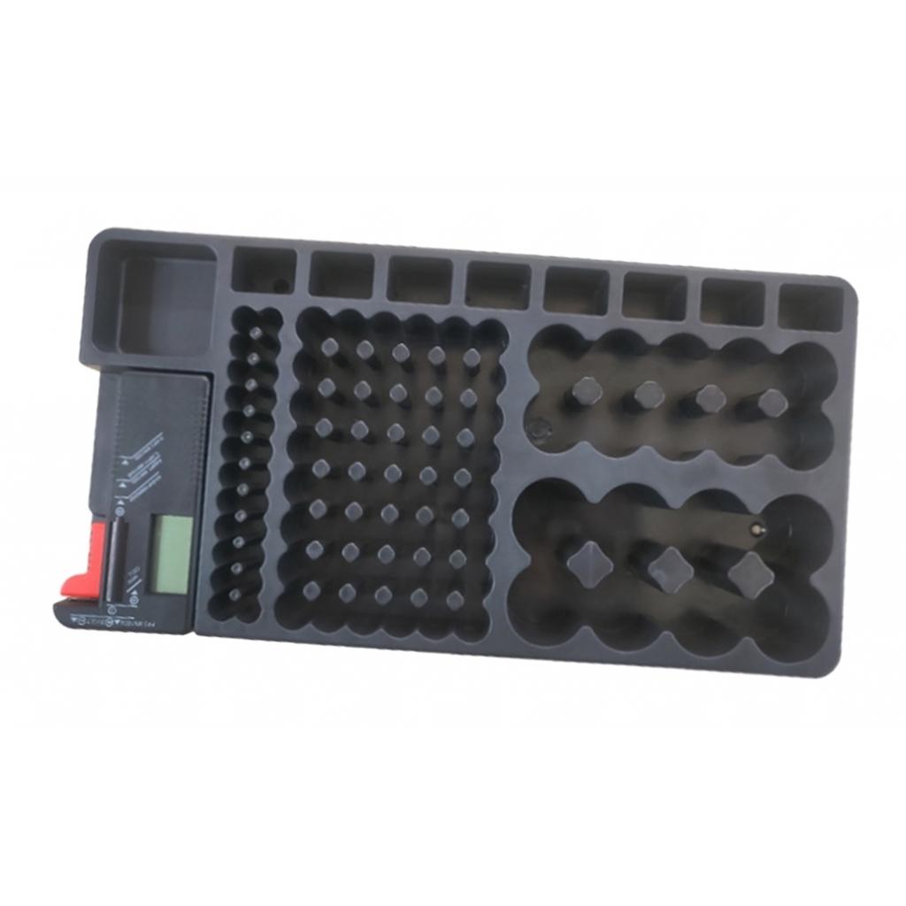 Battery Organizer and Tester Removable 110Pieces for AAA/AA/9V/C/D Batteries