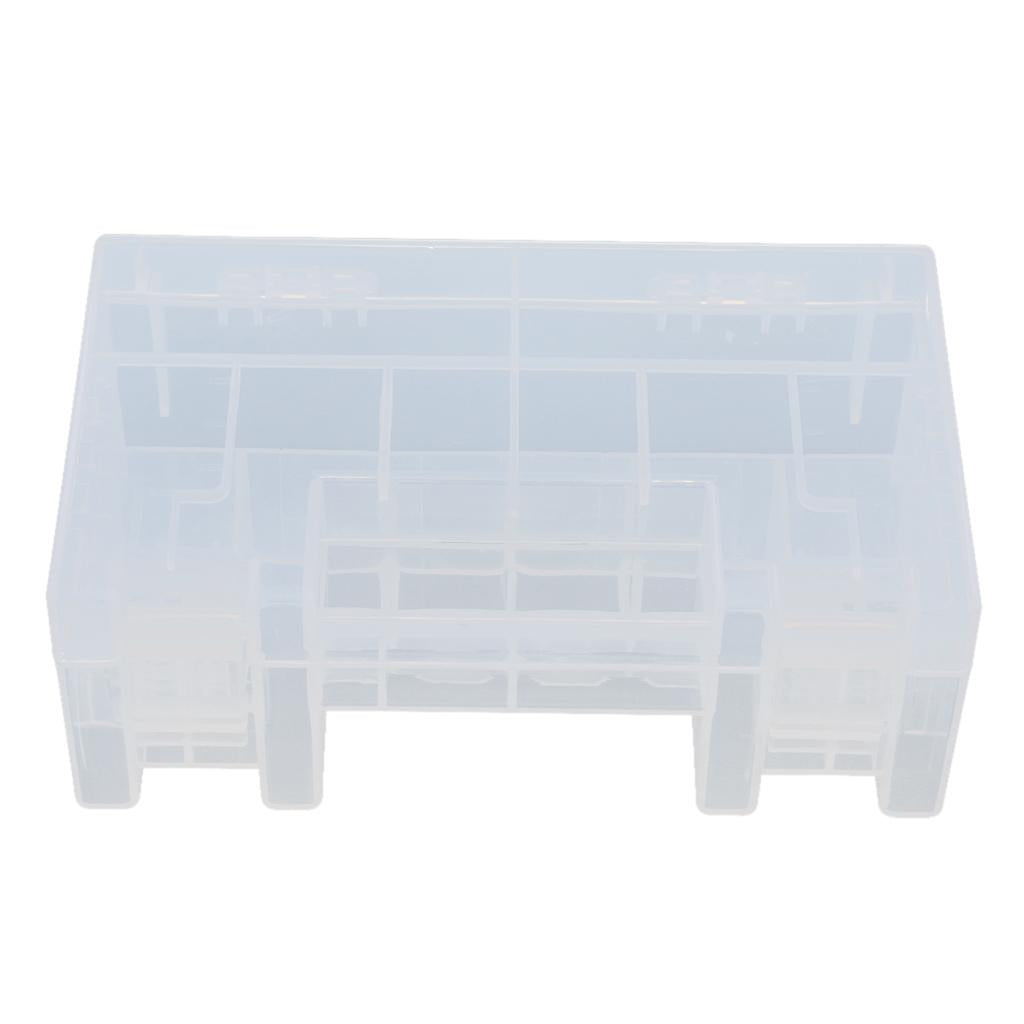 Plastic Battery Storage Organizer Box Case 34 Pieces for AA/AAA Batteries