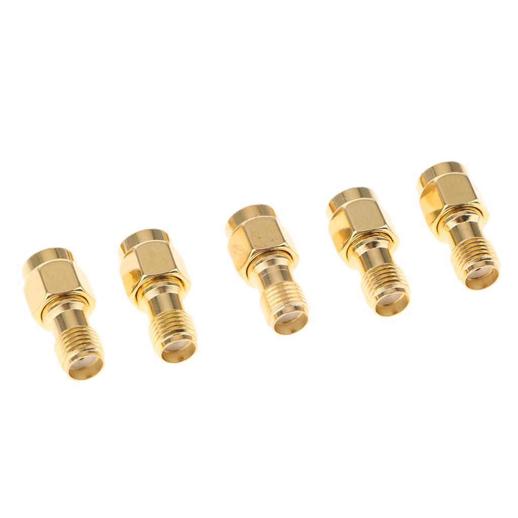 5Pieces SMA Male to Female SMA-JK RF Coax Radio Antenna Adapter Connector