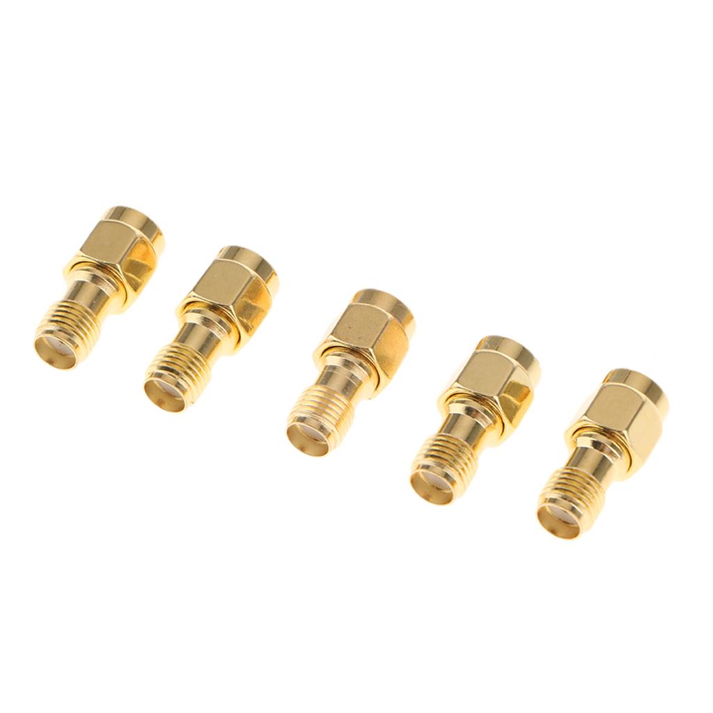 5Pieces SMA Male to Female SMA-JK RF Coax Radio Antenna Adapter Connector