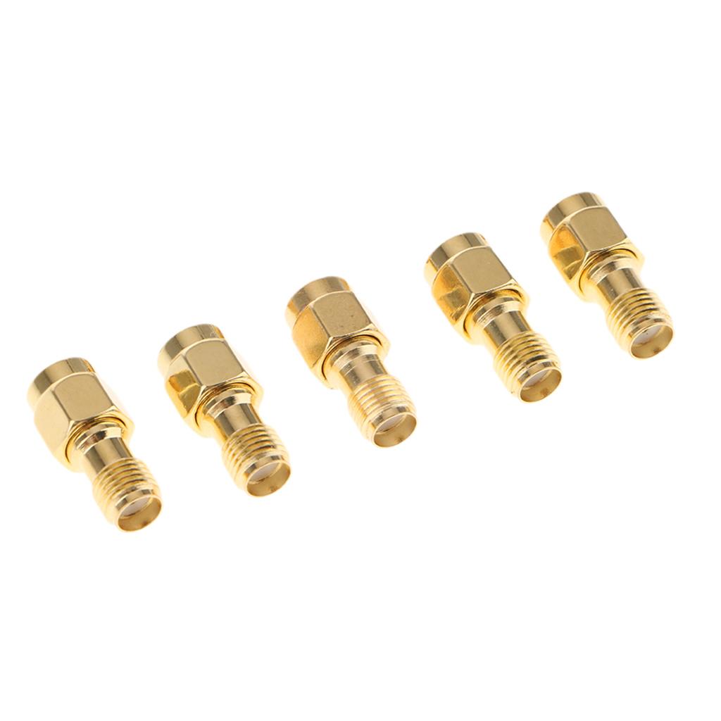 5Pieces SMA Male to Female SMA-JK RF Coax Radio Antenna Adapter Connector