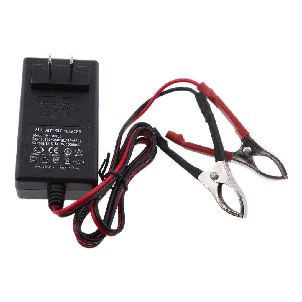 12V 14.6V 1A Lead Acid Battery Charger For Toy Car Motor Quad Bike