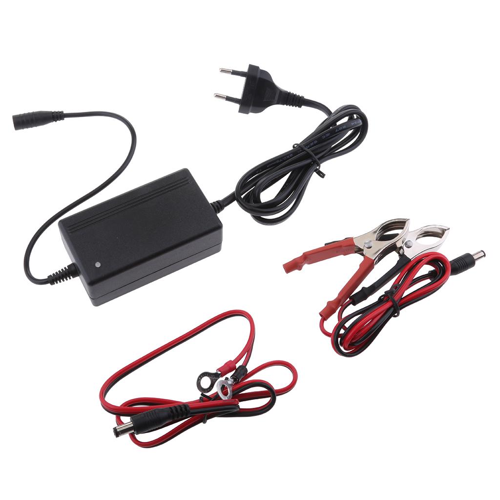 12V 1.5A Lead Acid Battery Charger For Toy Car Motorbike Quad Bike EU Plug