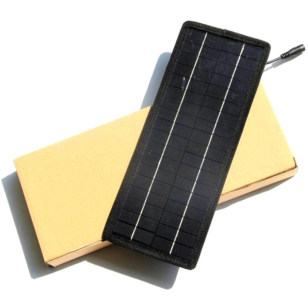 12V Solar Pannel Car Battery Charger 4.5W+Car Lighter Alligator Clip Cable