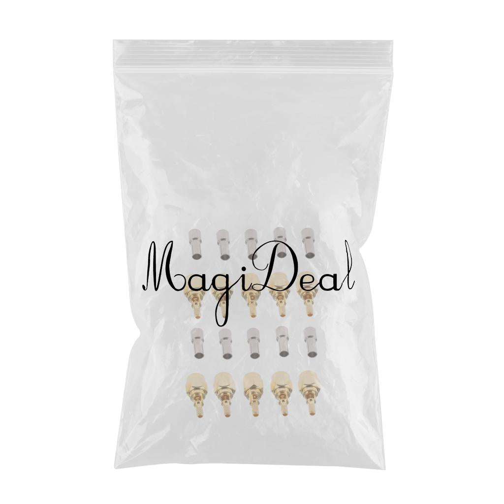 10Pieces Connector SMA Male Plug Pin Crimp Window for RG174,RG316