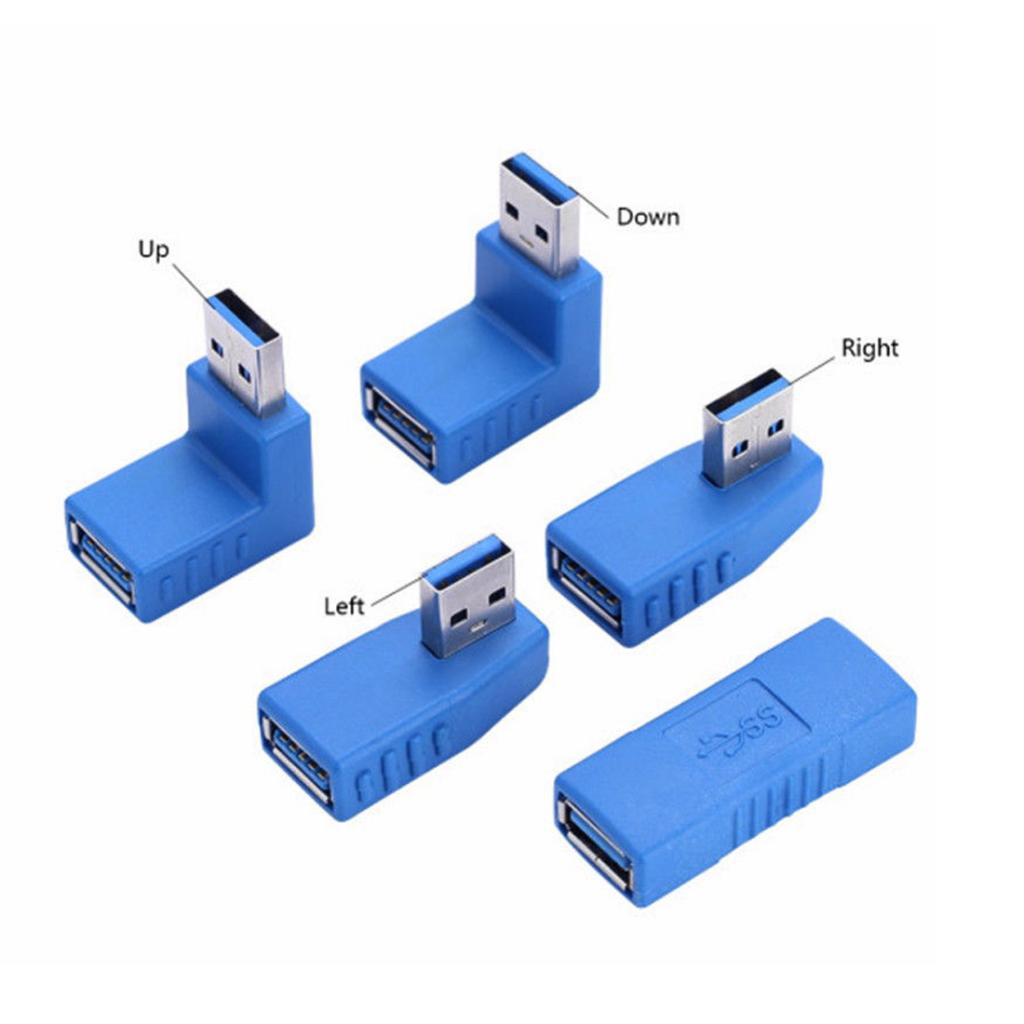 USB 3.0 A Male to Female Extension Cable 90Degree Right Angle Adaptor Plug