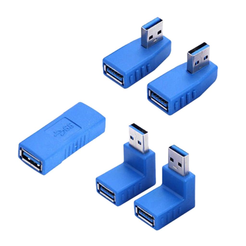 USB 3.0 A Male to Female Extension Cable 90Degree Right Angle Adaptor Plug