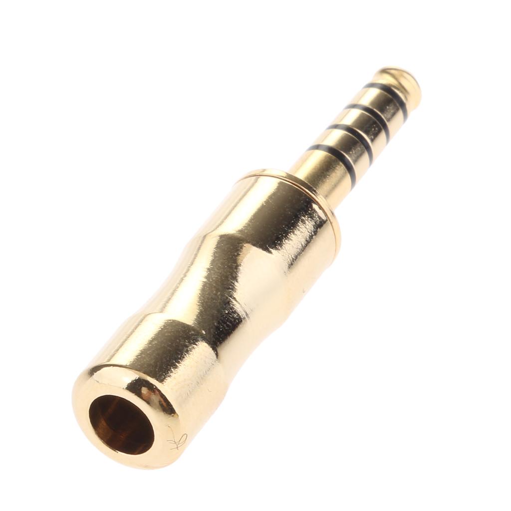 4.4mm Gold plated 5 Poles balanced Headphone Plug For Sony NW-WM1Z NW-WM1A