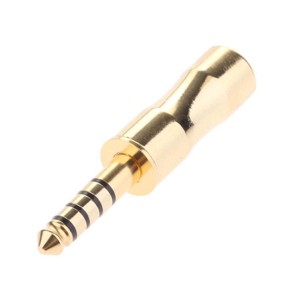 4.4mm Gold plated 5 Poles balanced Headphone Plug For Sony NW-WM1Z NW-WM1A
