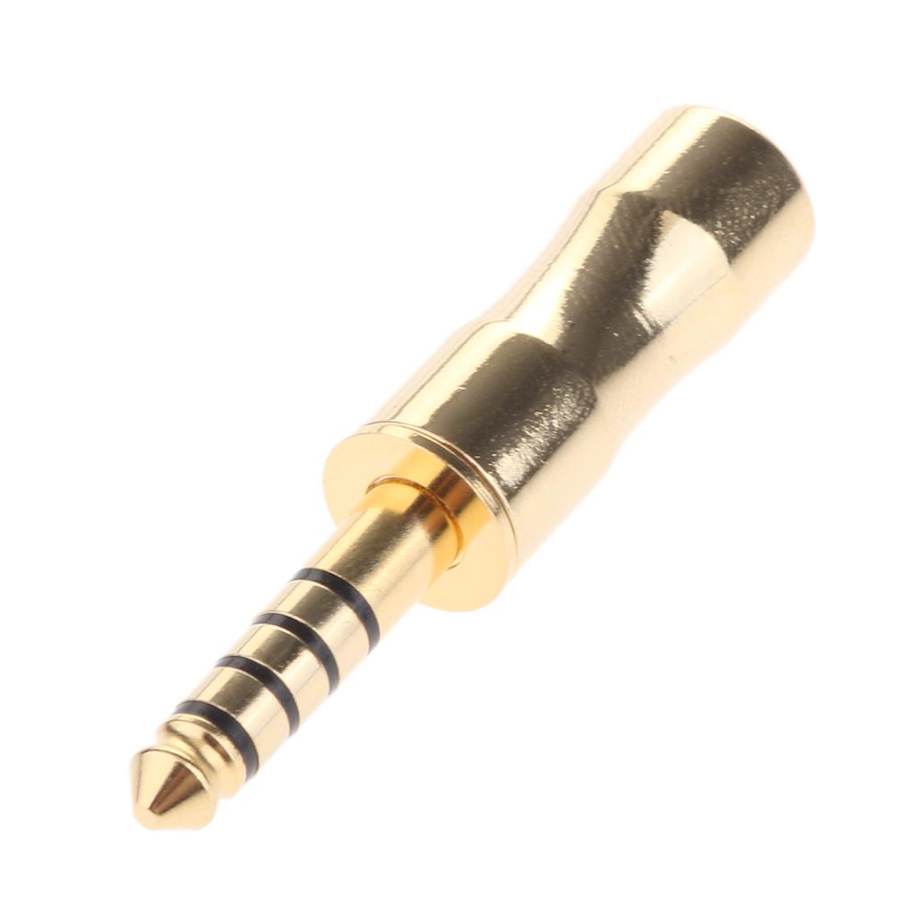 4.4mm Gold plated 5 Poles balanced Headphone Plug For Sony NW-WM1Z NW-WM1A
