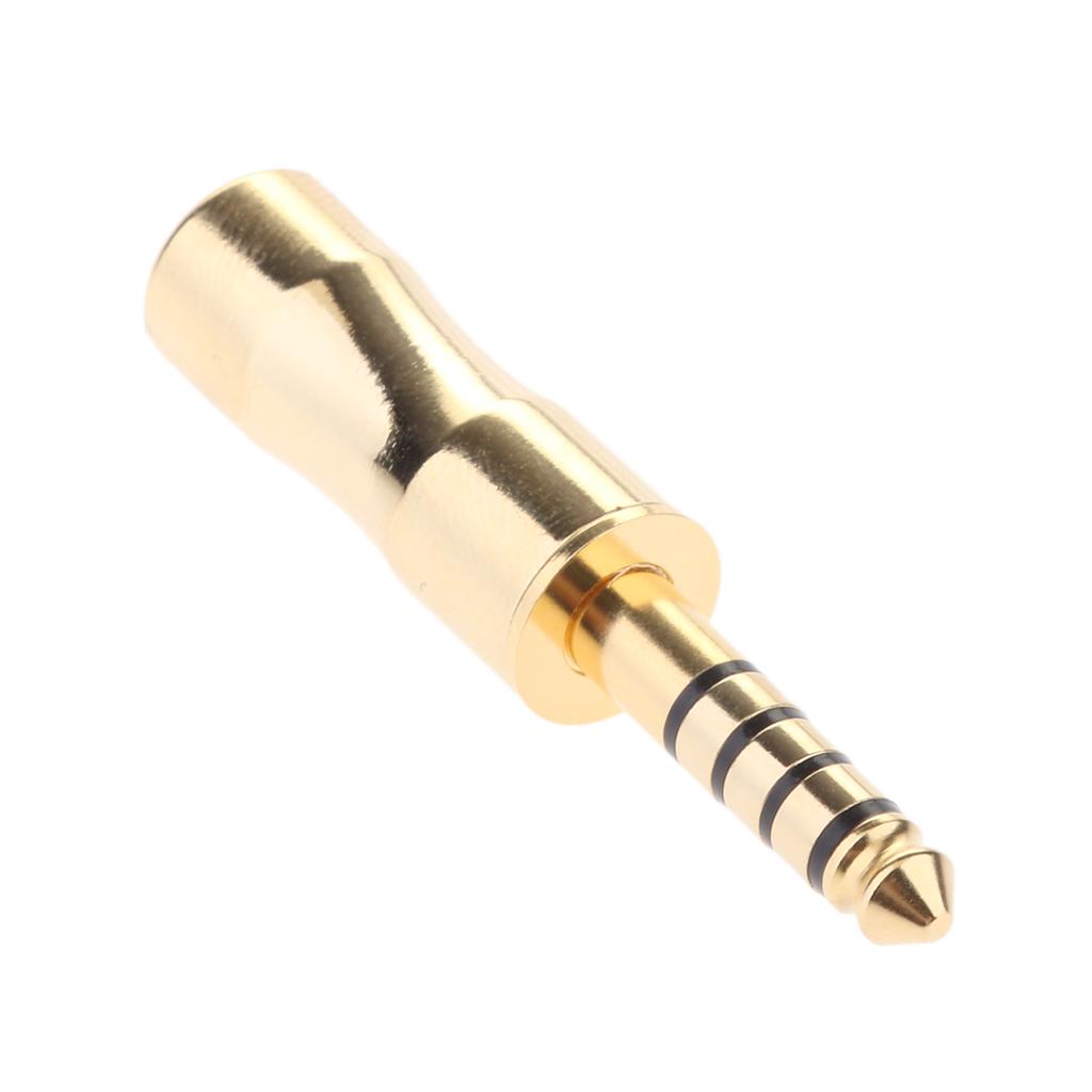 4.4mm Gold plated 5 Poles balanced Headphone Plug For Sony NW-WM1Z NW-WM1A