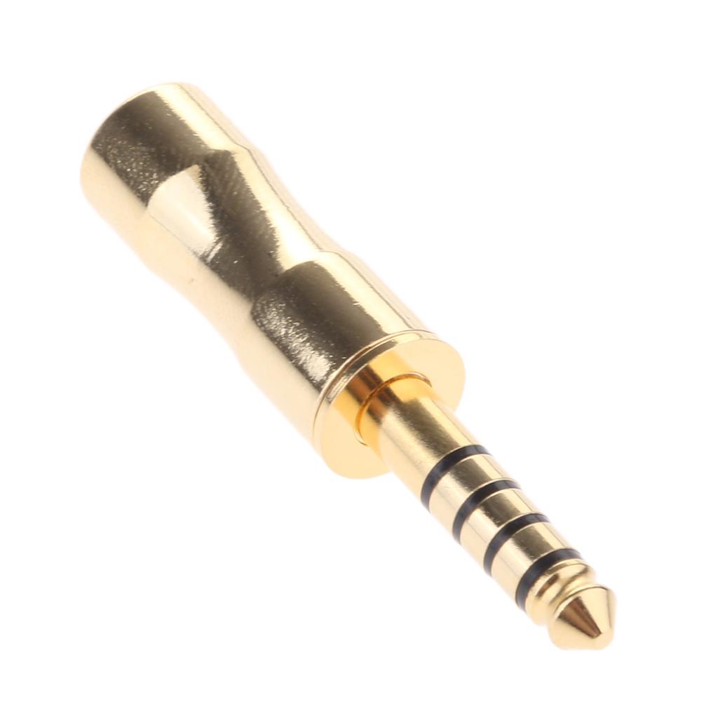 4.4mm Gold plated 5 Poles balanced Headphone Plug For Sony NW-WM1Z NW-WM1A
