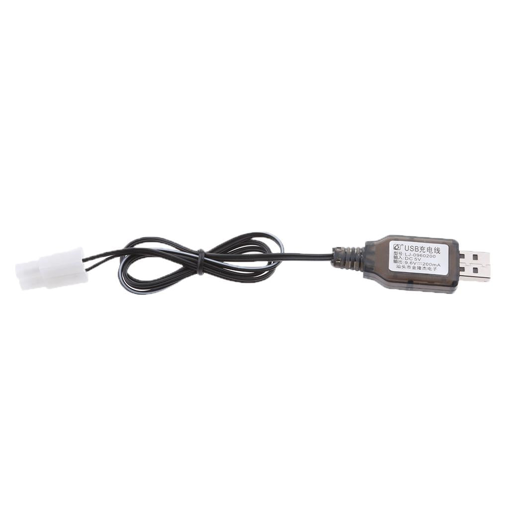 3x9.6V USB to L6.2-2P Plug MH/ Battery Charging Cable for RC Drone Toy