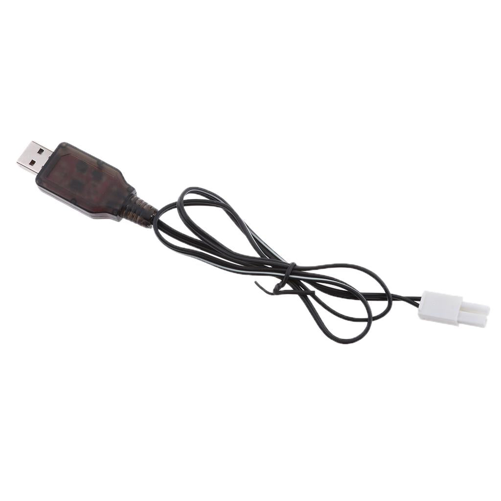 6V USB to EL-2P Plug NI-MH/NI-Cd Battery Charging Cable for RC Drone Toys