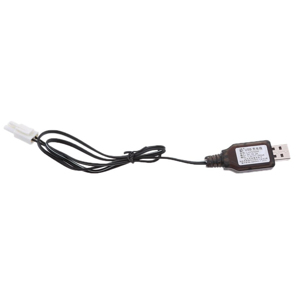 7.2V USB to EL-2P Plug NI-MH/NI-Cd Battery Charging Cable for RC Drone Toys