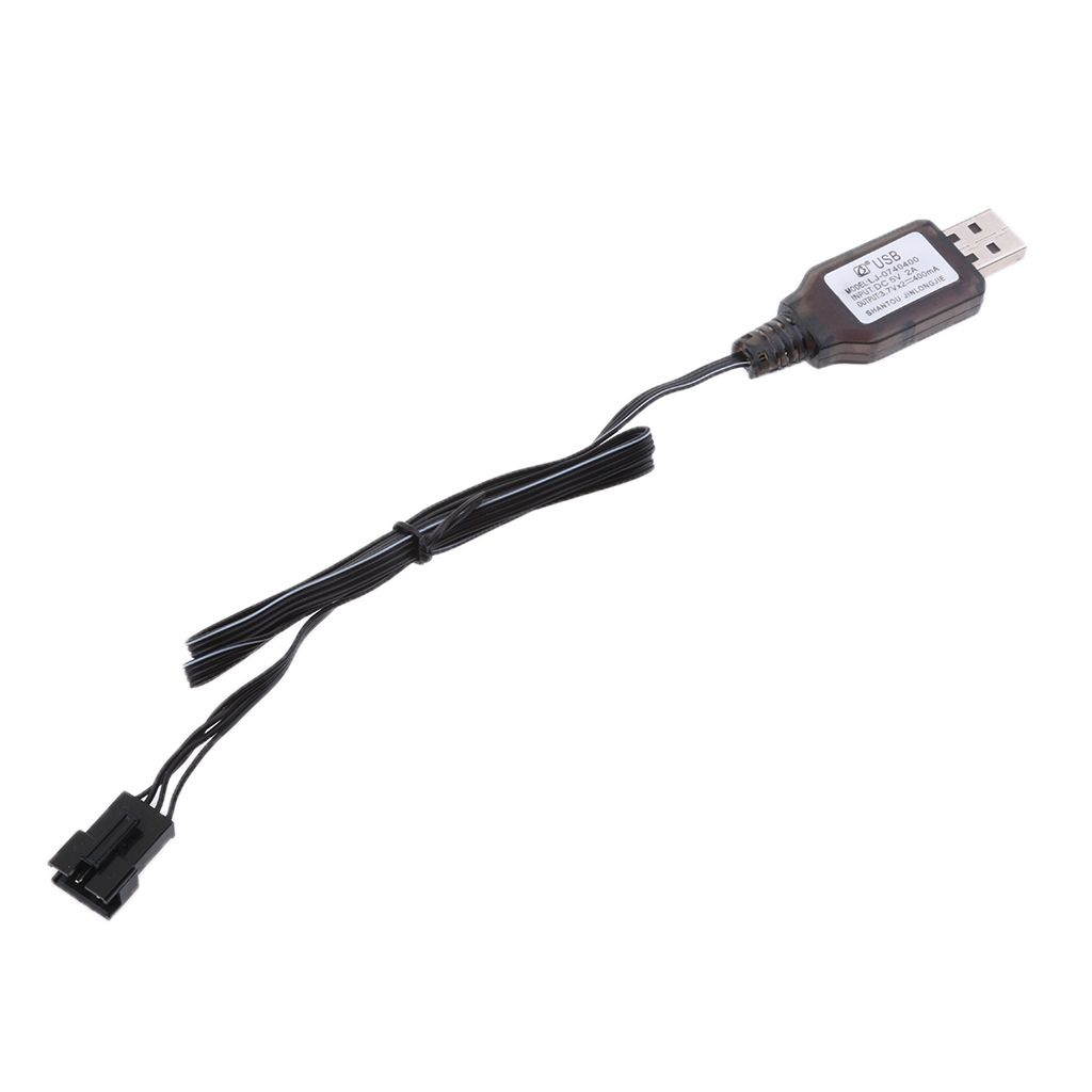 7.4V USB to SM-4P Plug Lithium Battery Charging Cable for RC Drone Toys