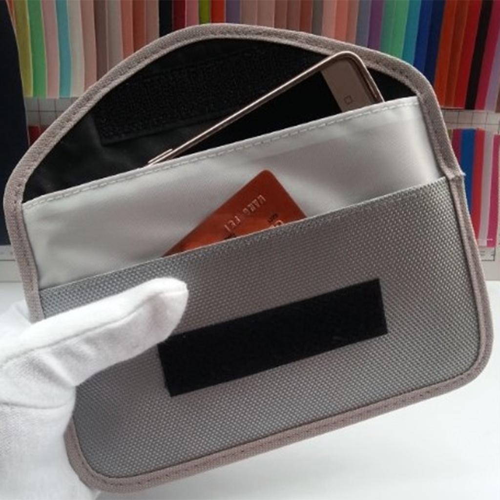 Cell Phone Anti-tracking Anti-GPS RFID Signal Blocker Pouch Bag  silver