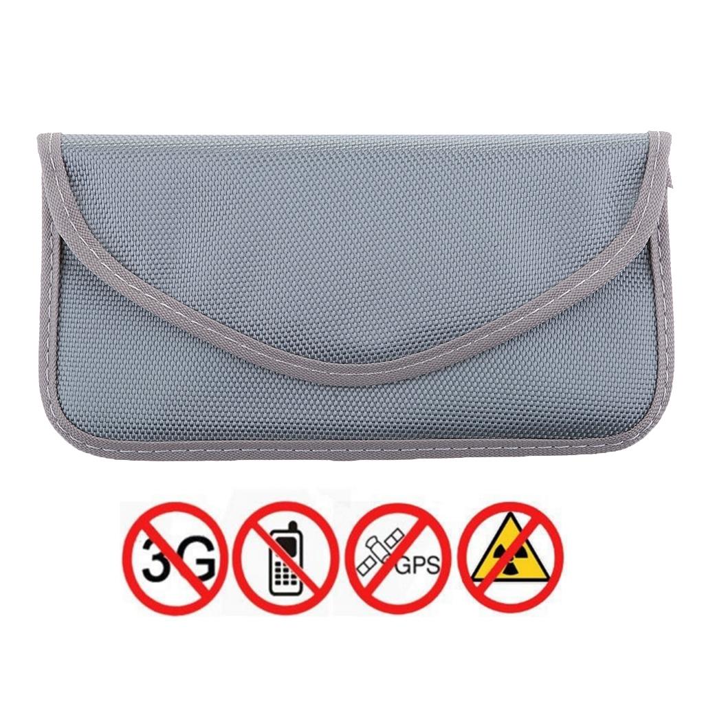 Cell Phone Anti-tracking Anti-GPS RFID Signal Blocker Pouch Bag  silver
