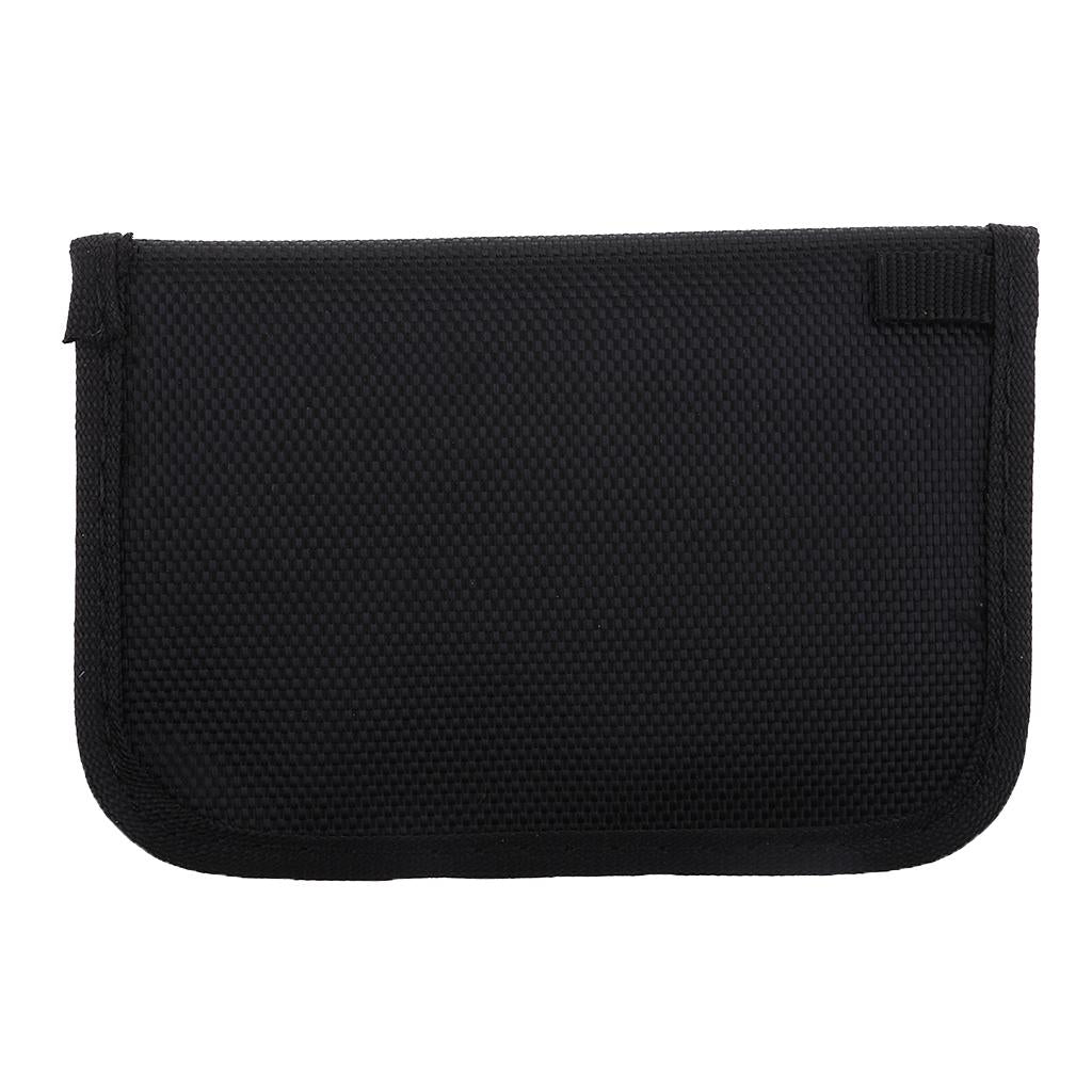 RFID Signal Blocking Shielding Pouch Wallet Card Bag for Car Key Fob Black