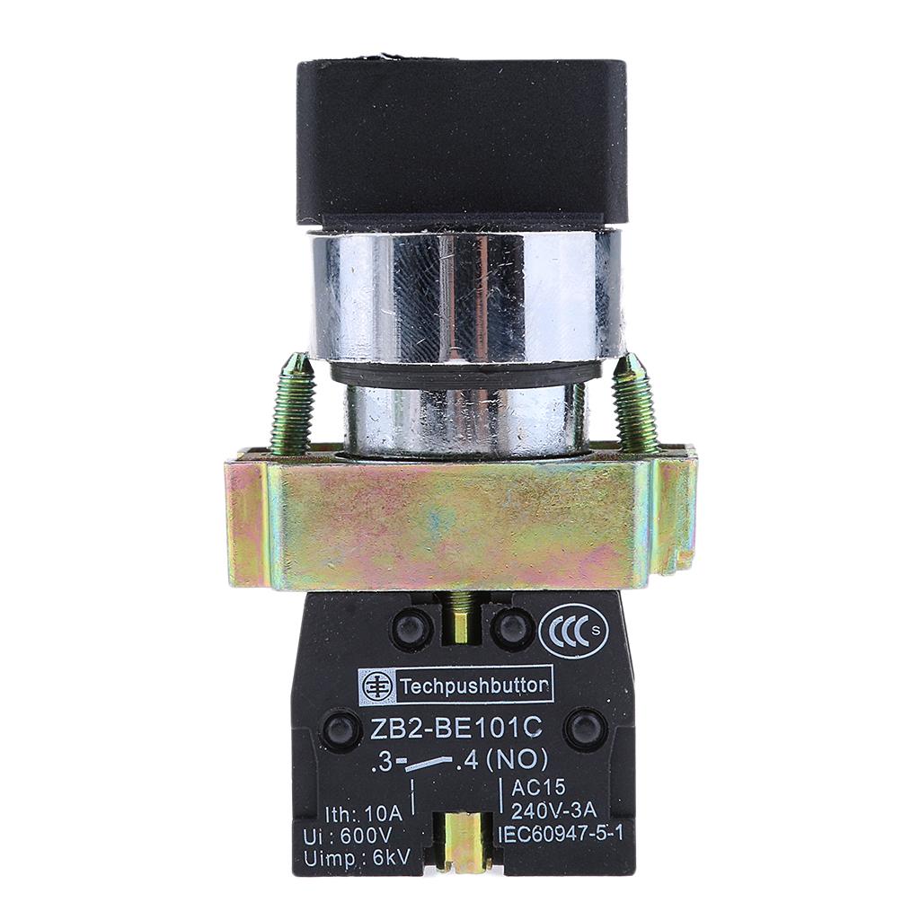  ZB2-BE101C 22mm Momentary 2 NO Three 3-Position Rotary Selector