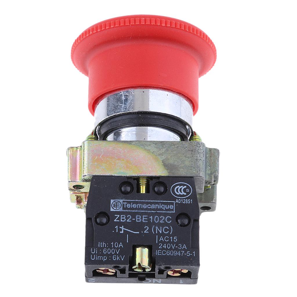 XB2-BS542 Mushroom NC Emergency Stop Latching Rotary Push-button Switch