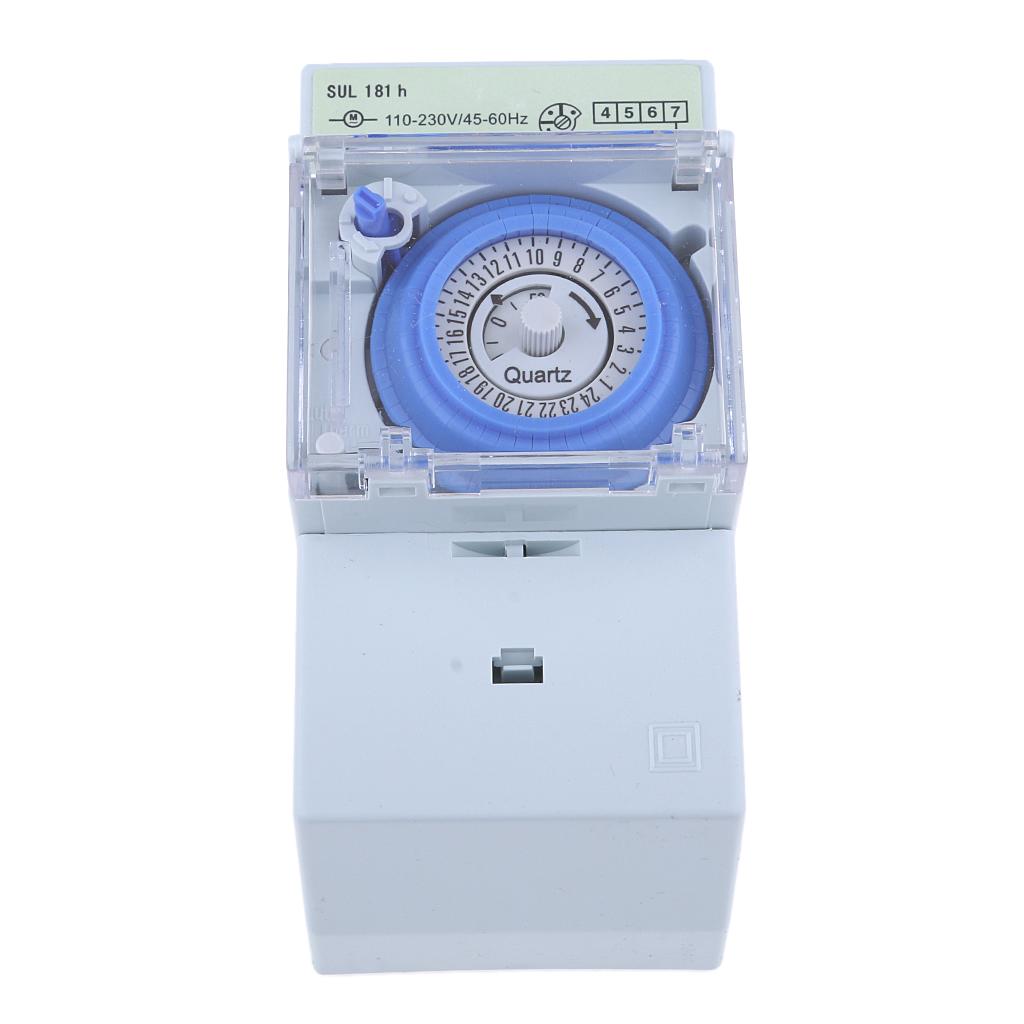 SUL181h 220VAC 16A Mechanical Timer 24Hours Mechanical Din Rail Timer Switch