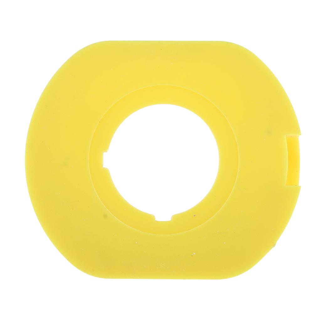 22mm Plastic Push Switch Button Protection Cover Yellow