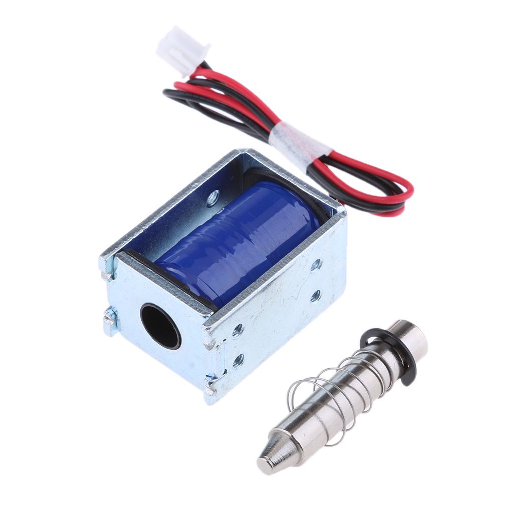 DC 6V 1A Electric Magnetic Push-Pull Solenoid Lock for Doors Gates Cabinet
