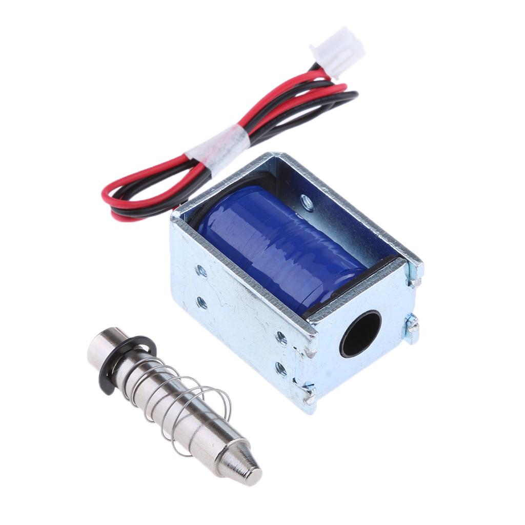 DC 6V 1A Electric Magnetic Push-Pull Solenoid Lock for Doors Gates Cabinet