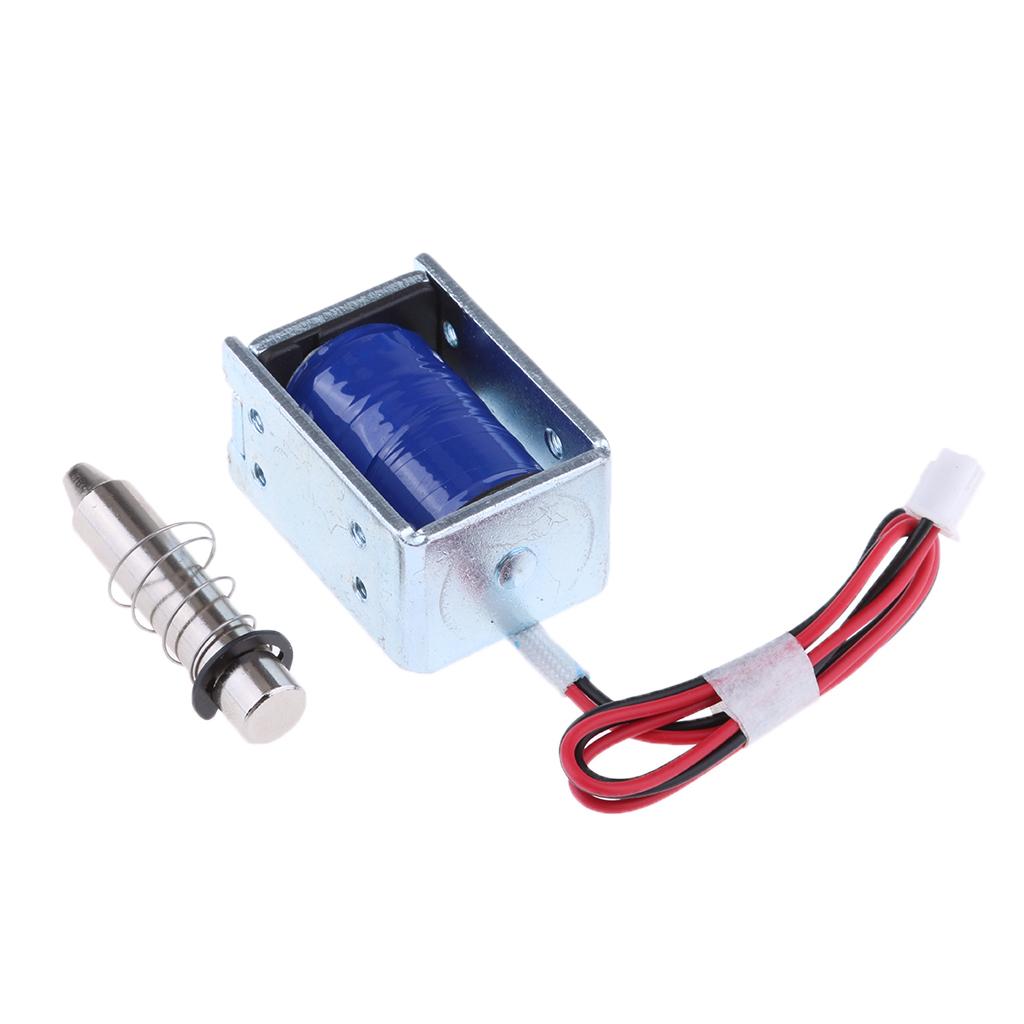 DC 6V 1A Electric Magnetic Push-Pull Solenoid Lock for Doors Gates Cabinet