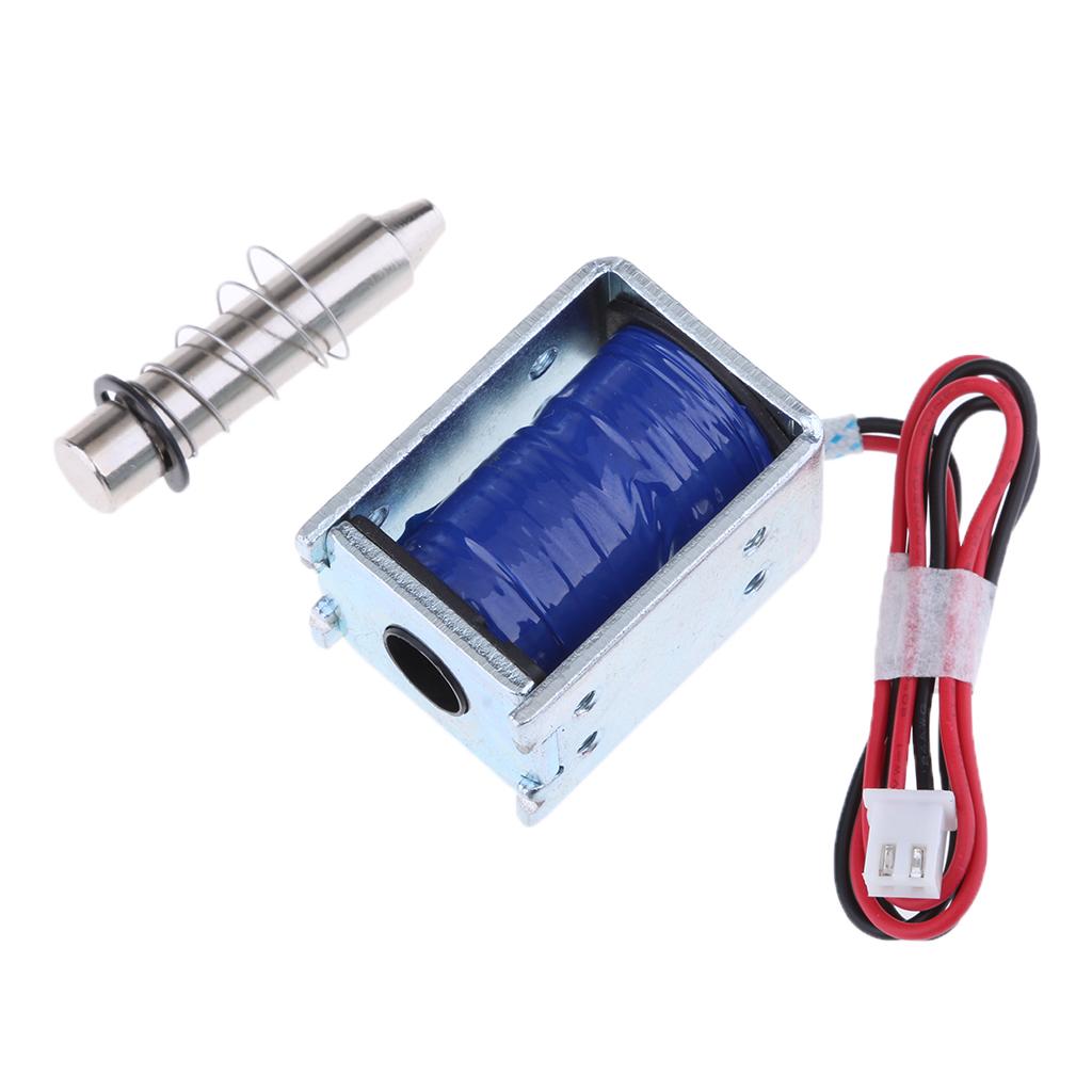 DC 12V 2A Electric Magnetic Push Solenoid Lock for Doors Gates Cabinet