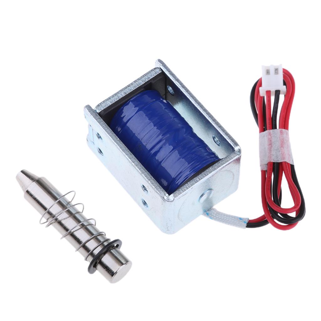DC 12V 2A Electric Magnetic Push Solenoid Lock for Doors Gates Cabinet