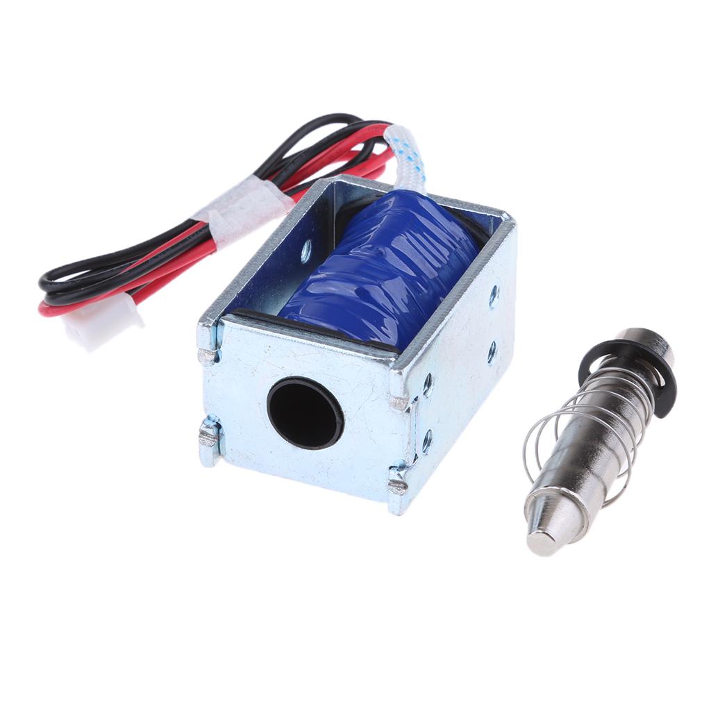 DC 12V 2A Electric Magnetic Push Solenoid Lock for Doors Gates Cabinet