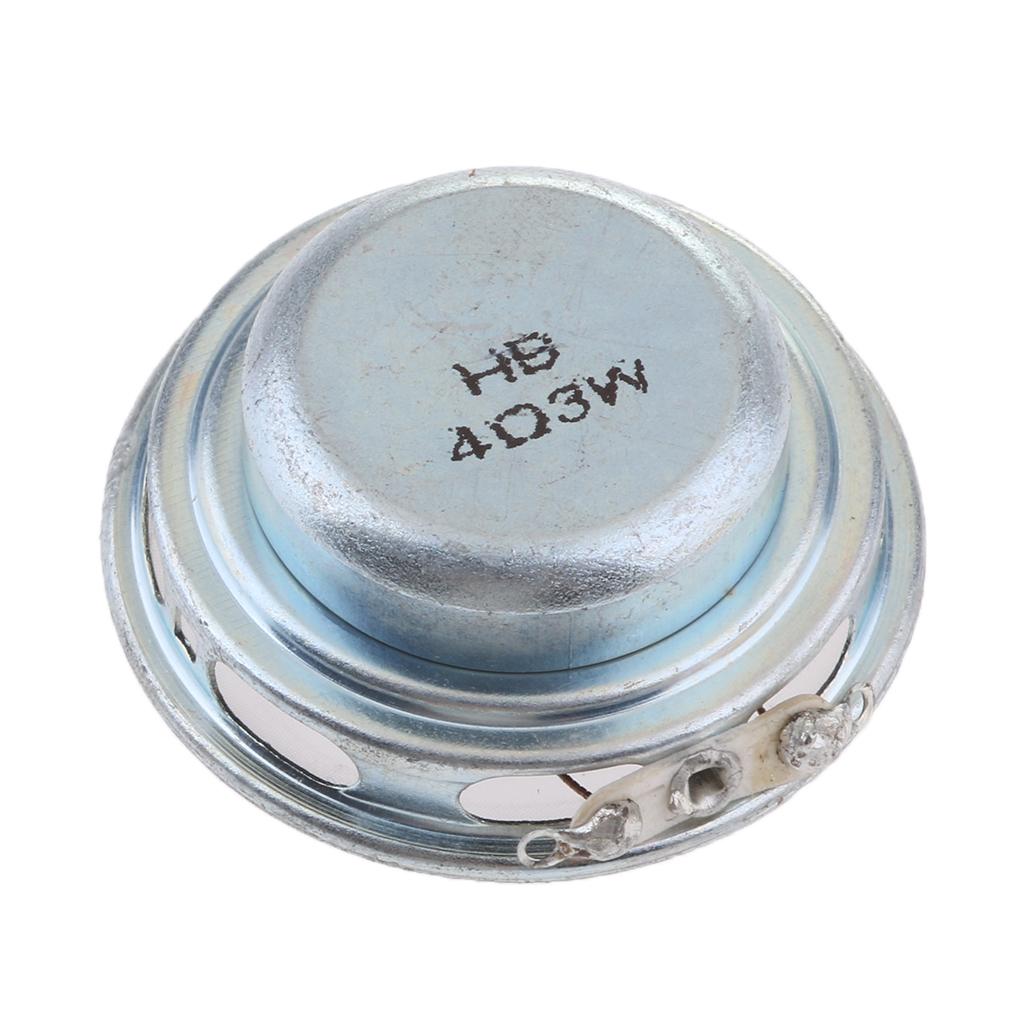 4x40mm 3W Full Range Audio Speaker Round Loudspeaker Replacement White