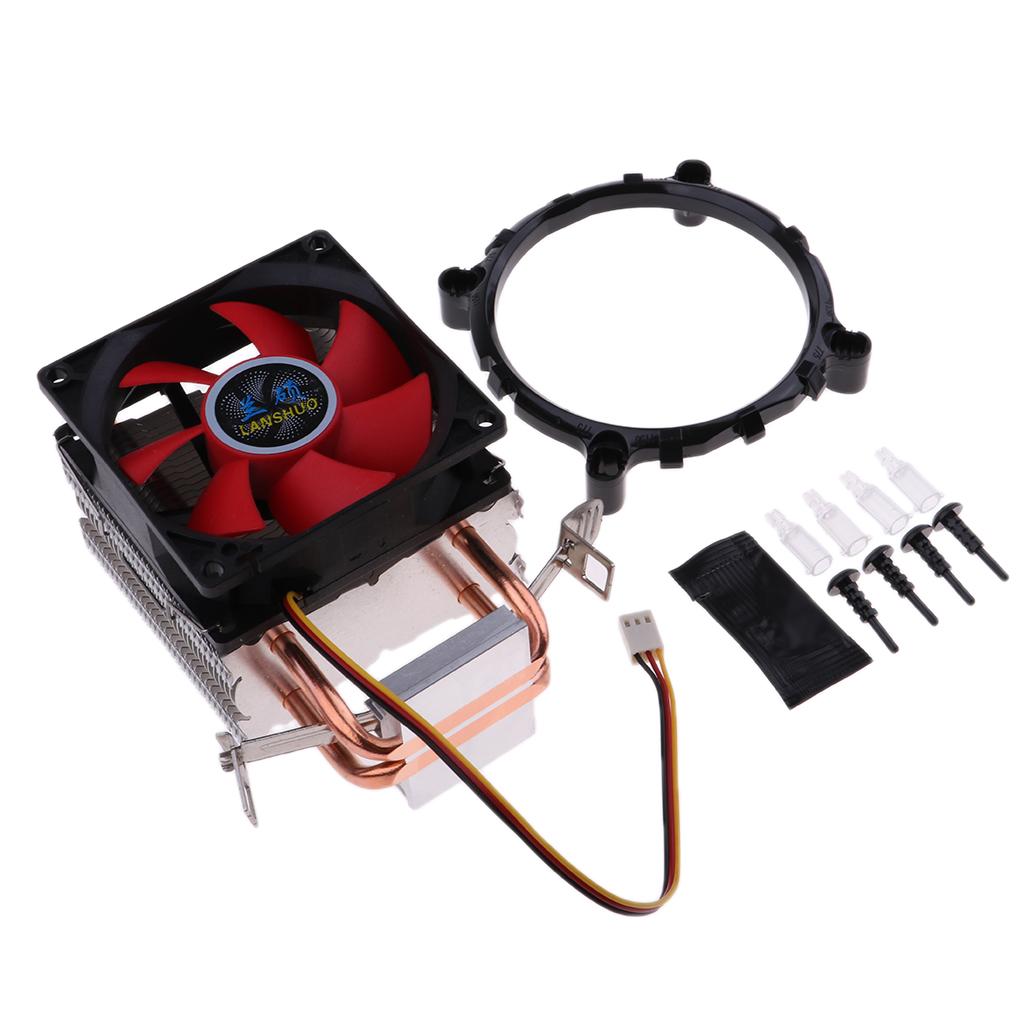 CPU Cooler 9cm Cooling Fan Radiator Heatsink Copper Heat Pipes for Intel/AMD