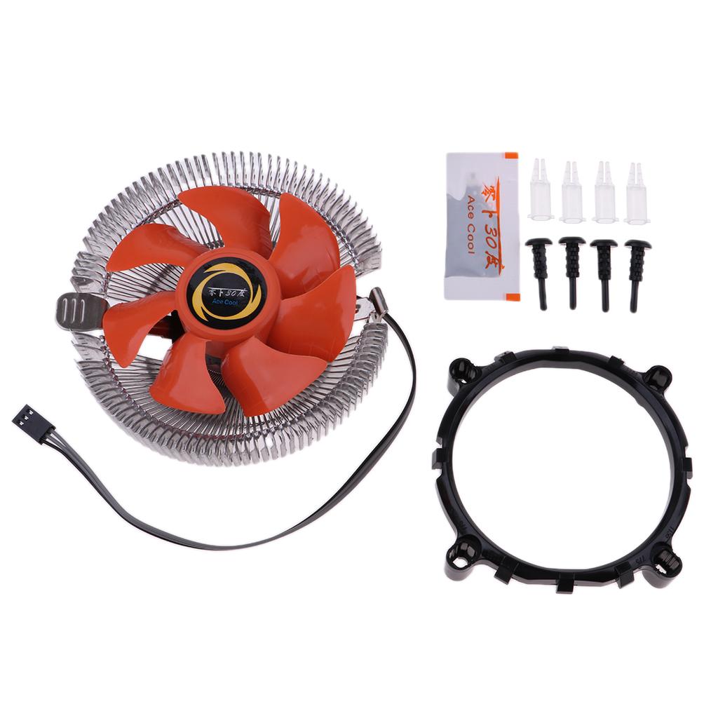 DC 12V Computer CPU Cooler Radiator Cooling Fan Heatsink for AMD / Intel