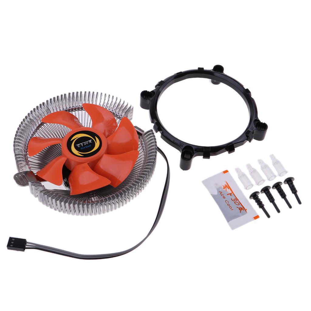 DC 12V Computer CPU Cooler Radiator Cooling Fan Heatsink for AMD / Intel
